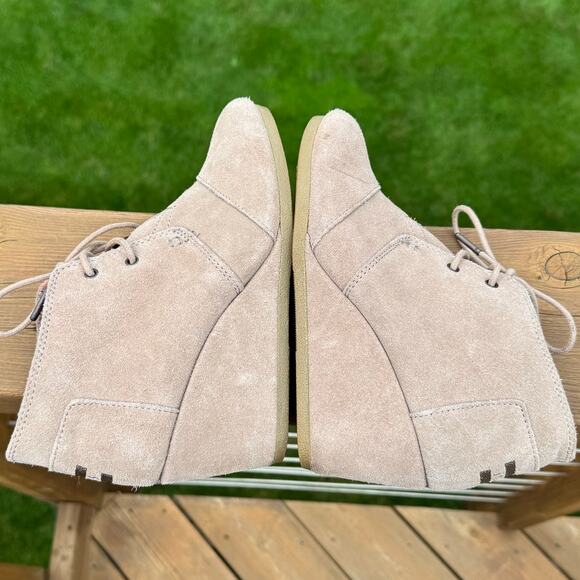 TOMS size 7.5 Desert Wedge Suede Ankle Bootie - Beige Taupe - Picture 9 of 12